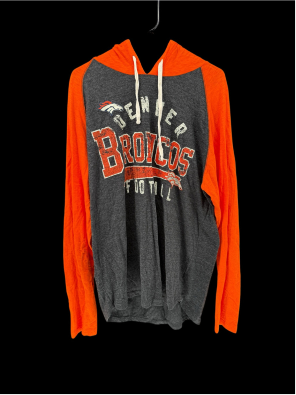 Men's G-III Denver Broncos Hoodie XXL Grey Orange Sweatshirt